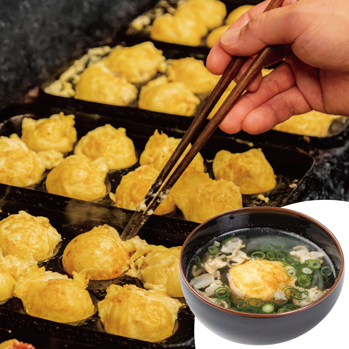 大阪あべのたこつぼ 明石焼 油かす 〔(明石焼120g(4個)、出汁200g)×4〕 粉もの 明石焼き【北海道・沖縄県・離島 配送不可】