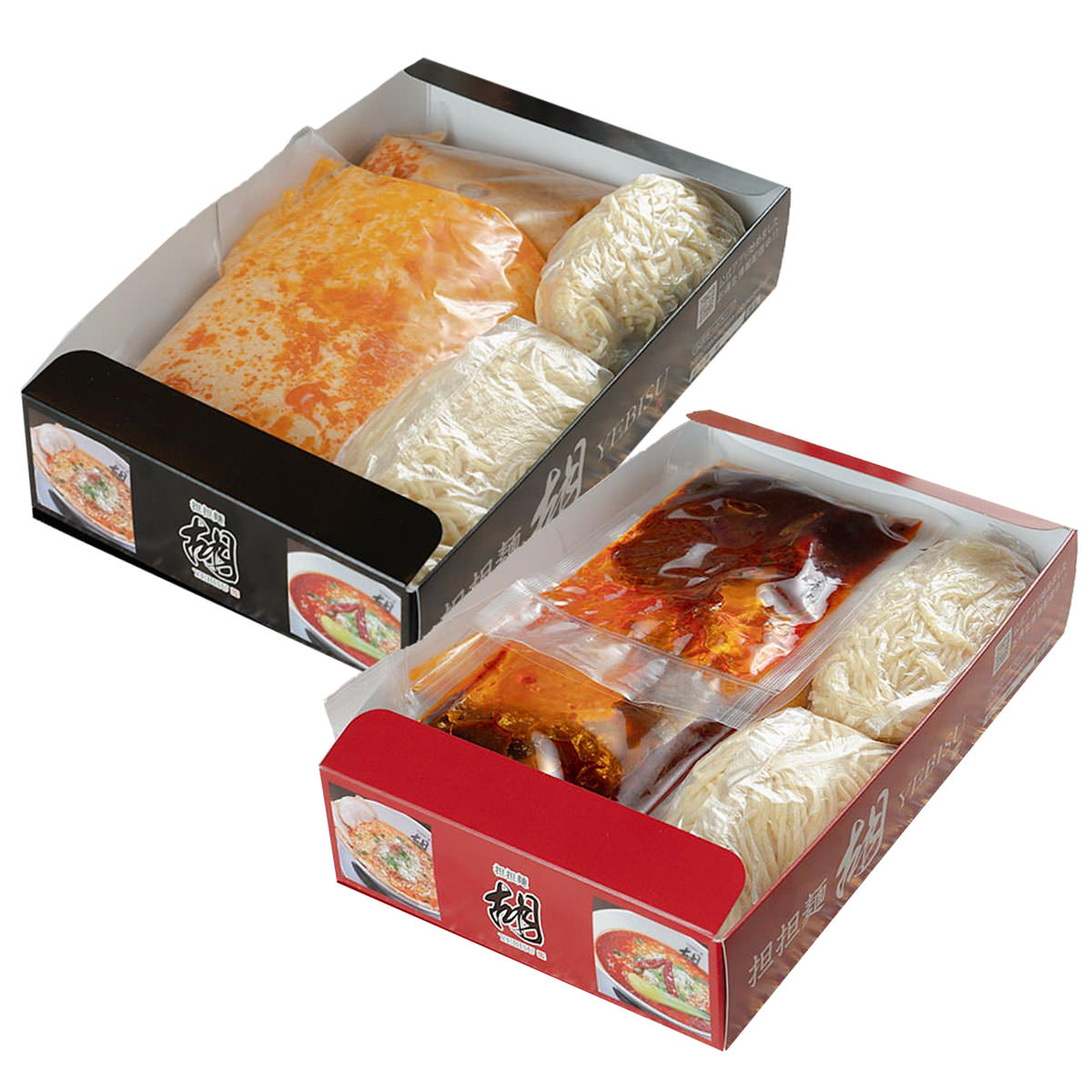 担担麺胡 ノーマル＆麻辣担々麺セット 〔2食入り×各1箱〕