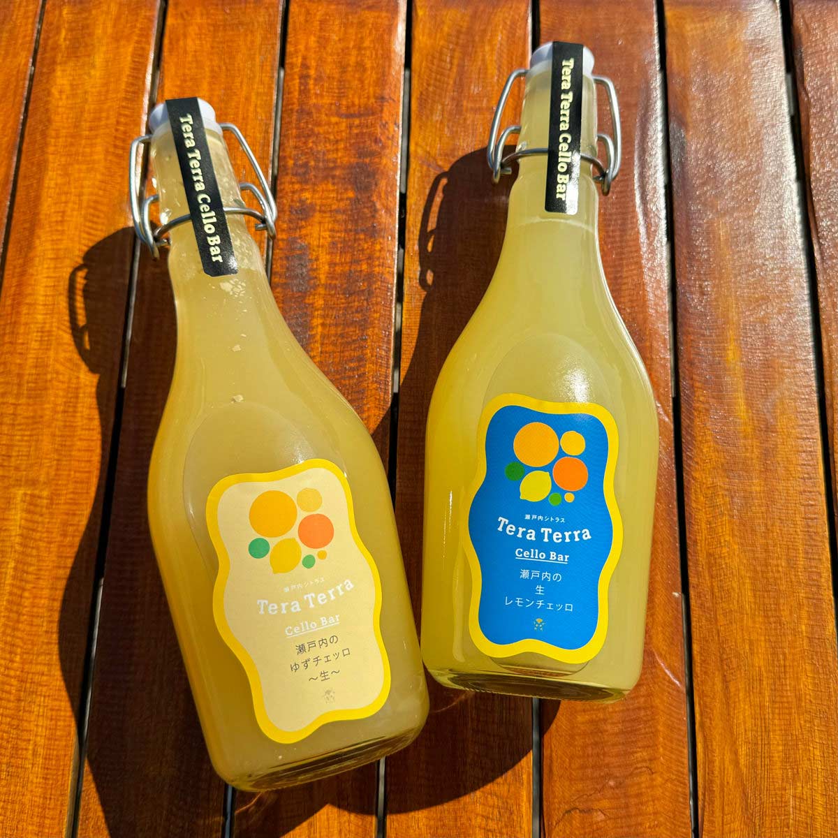 瀬戸内の生レモンチェッロ 瀬戸内のゆずチェッロ生 〔瀬戸内の生レモンチェッロ500ml、瀬戸内のゆずチェッロ生500ml〕 リキュール