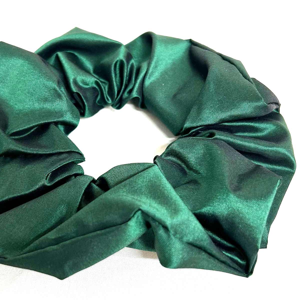 齋榮織物 シルクタフタ シュシュ 〔シルクタフタシュシュ〕 ヘアアクセサリー ブラック