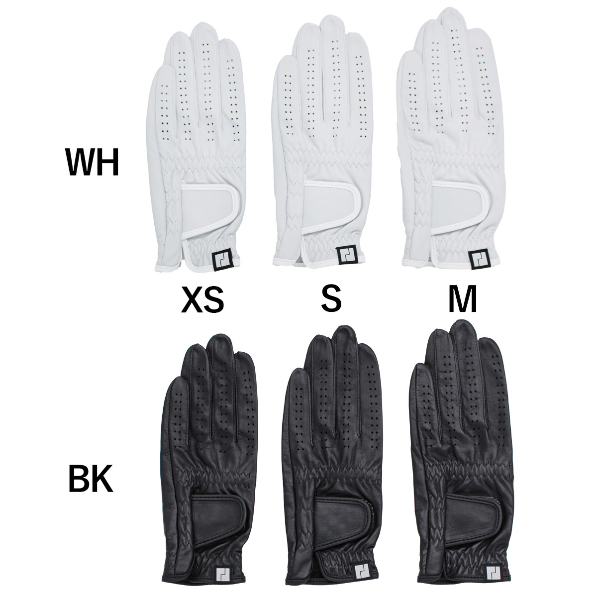 KURODA クロダ 女性用 ゴルフグローブ MITSU 〔左手用×1、手囲いサイズ：19/20/21cm〕 手袋 ゴルフ用 手囲い 19cm(XSサイズ) ： WH