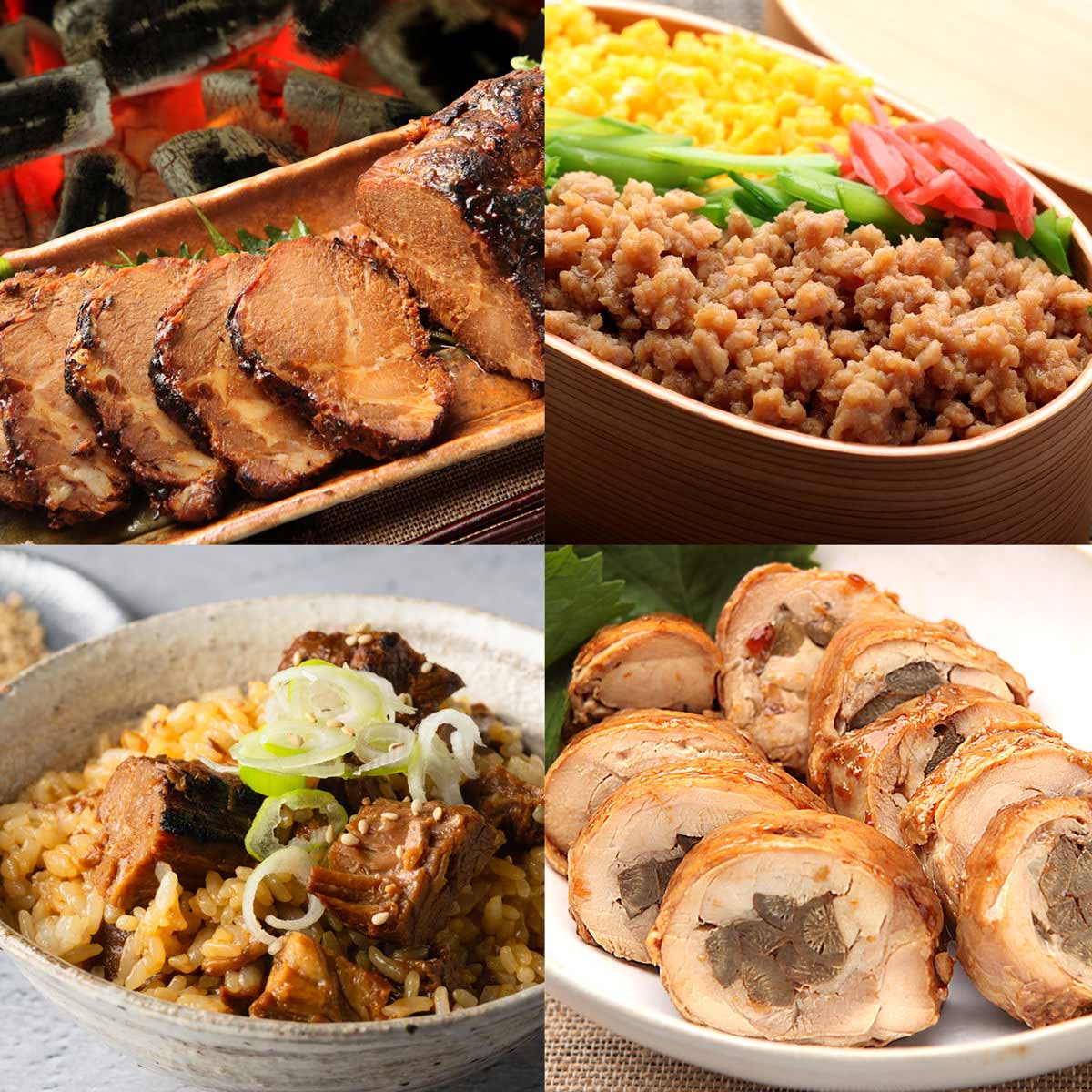 御嵩屋 焼豚 豚丼の素 煮豚 8種 詰め合わせ ギフト 〔炭火焼豚、豚角煮、やはた巻、炭火焼豚丼の素、手造り煮豚ほか全8種〕 肉惣菜 冷蔵