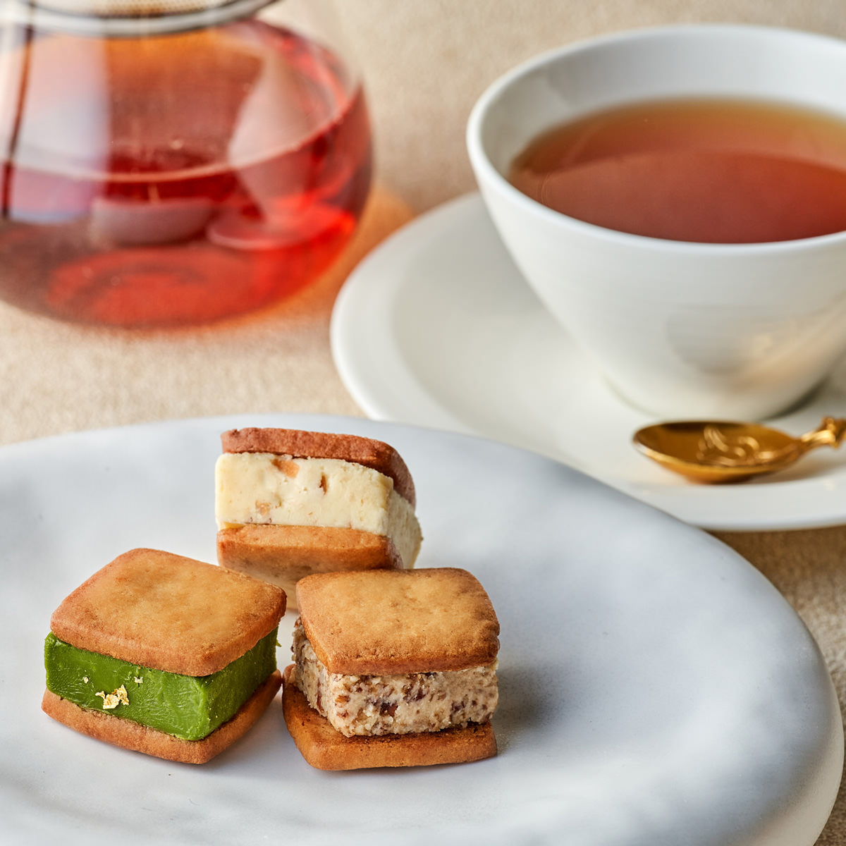 バターサンド 詰め合わせ 〔濃厚抹茶・ティラミス ほか全6種 各(約)20g×2〕 スイーツ