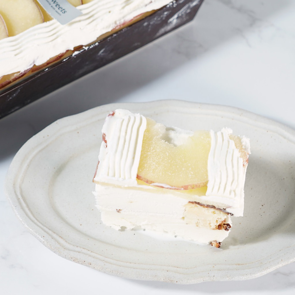 白金プレミアム手作りアイスクリームケーキ アップルシナモン〔約250g〕スイーツ デザート