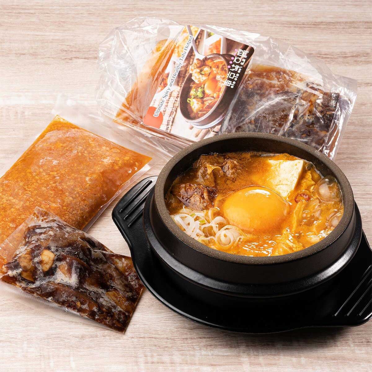 東京純豆腐 牛すじスンドゥブ 〔(スープ、牛すじ)×3〕スンドゥブ 具材