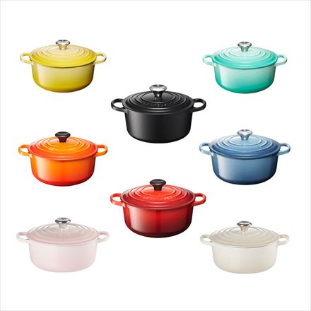 ル・クルーゼ グローバルパッケージ シグニチャー ココット・ロンド 18cm マットブラック 鋳物 ホーロー 鍋 両手鍋 ガス IH オーブン 対応 21177180000430