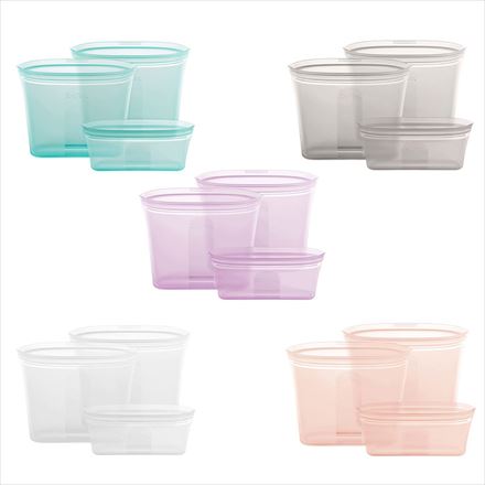 Zip top ジップトップ バッグ3点セット フロスト シリコン 保存容器 保存袋 まち付き レンジ 食洗器対応 耐熱 冷凍 冷蔵 Z-BAG3A-01