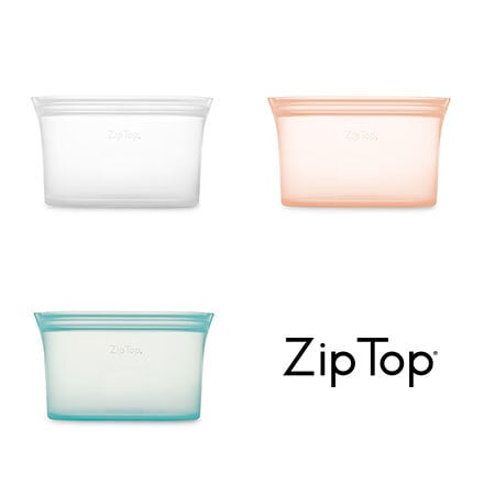 ジップトップ ディッシュ S ピーチ シリコン 保存容器 保存袋 まち付き レンジ 食洗器対応 耐熱 冷凍 冷蔵 Z-DSHS-07