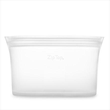 ジップトップ ディッシュ L フロスト シリコン 保存容器 保存袋 まち付き レンジ 食洗器対応 耐熱 冷凍 冷蔵 Z-DSHL-01