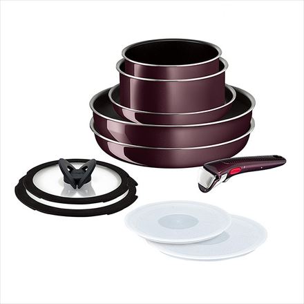 T-fal ティファール インジニオ・ネオ ヴィンテージボルドー・インテンス セット10 フライパン 鍋 ガス火対応 L43992