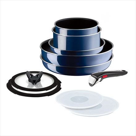 ティファール インジニオ・ネオ セット10 ロイヤルブルー・インテンス L43791 フライパン 鍋 取手 ガス火対応 IH不可