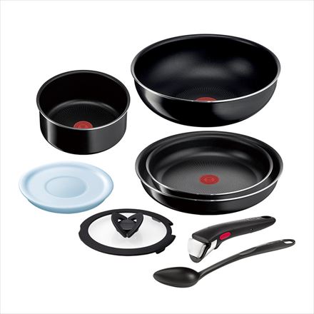 T-fal ティファール インジニオ・ネオ ブラックチタニウム・インテンス セット8 フライパン 鍋 取手 ブラック L43894
