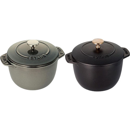 staub ストウブ ラ・ココット de GOHAN 12cm S ブラック 40509-653-0 ご飯鍋 炊飯 1合 鋳物 ホーロー 鍋 炊飯器 IH対応