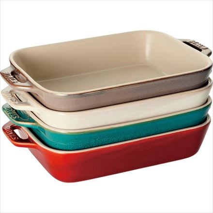 staub ストウブ ビンテージカラー レクタンギュラーディッシュ20cm アンティークグレー 40511-866 ラミック グラタン皿 キッシュ 耐熱 オーブン 電子レンジ対応