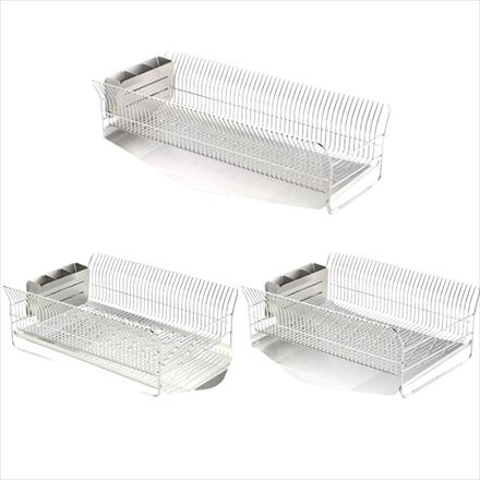 hanauta ハナウタ 水切りラック(縦置きロングタイプ) 水切りカゴ シルバー AK-190017S