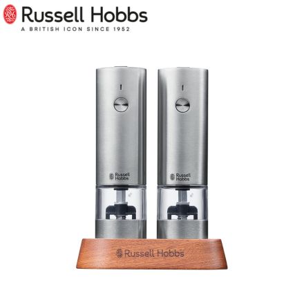 Russell Hobbs ラッセルホブス 充電式ミル ソルト&ペッパー ミニ（２本セット）シルバー 7942JP