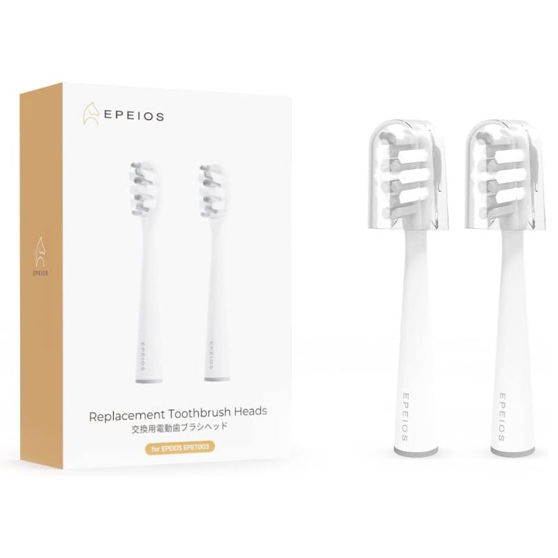 【送料込み】EPEIOS エペイオス 替えブラシヘッド 2本 レギュラーサイズ ホワイト A2004AWUN1