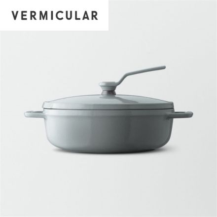 Vermicular バーミキュラ オーブンポット2 18cm 浅型 セルフスタンディングリッド オイスターグレー OP2S18S-GY