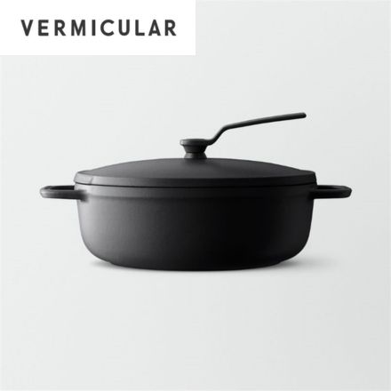 Vermicular バーミキュラ オーブンポット2 22cm 浅型 セルフスタンディングリッド マットブラック OP2S22S-BK