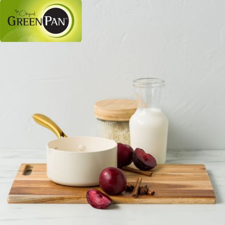 GreenPan ストゥディオ ミルクパン 14cm クリームホワイト CC010591-104