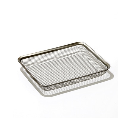 ラバーゼ ステンレス角ザル 21cm LB-008