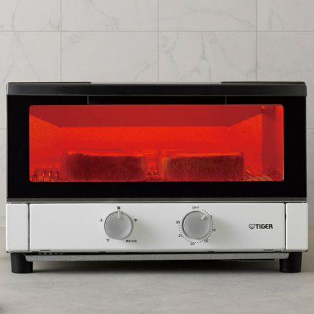 TIGER タイガー オーブントースター マットホワイト KAM-R132WM