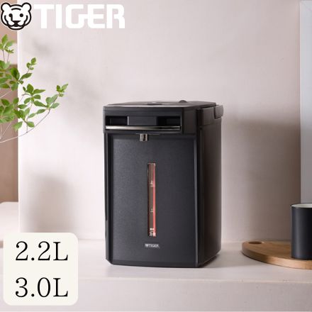 TIGER タイガー とく子さん 蒸気レスVE電気まほうびん 2.2L アーバンブラック PIM-H220KE