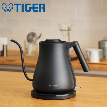 TIGER タイガー 蒸気レス電気ケトル 0.8L ブラック PCZ-A080KP