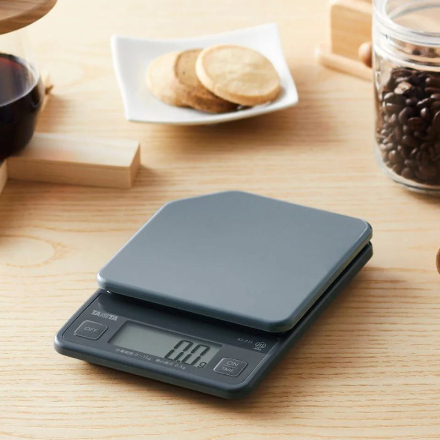 タニタ シンプルシリーズ デジタルクッキングスケール1kg ダークグレー KJ-P11-DG