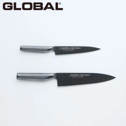 GLOBAL IST SIDE B 万能包丁2点セット ブラック IST-A01/BK
