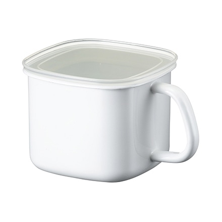 富士ホーロー 角型みそ 14cm