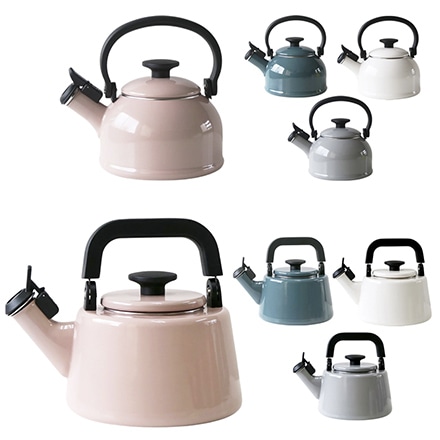 富士ホーロー コットン 1.6L笛吹きケトル ホワイト CTN-1.6WK.W