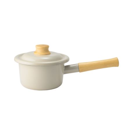 富士ホーロー コットンプラス ミルクパン 14cm グレージュ CTP-14M.GG
