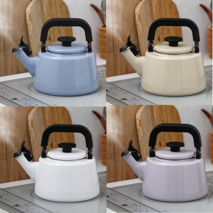 富士ホーロー コットンプラス 笛吹きケトル 2.1L パープル CTP-2.1WK.PU