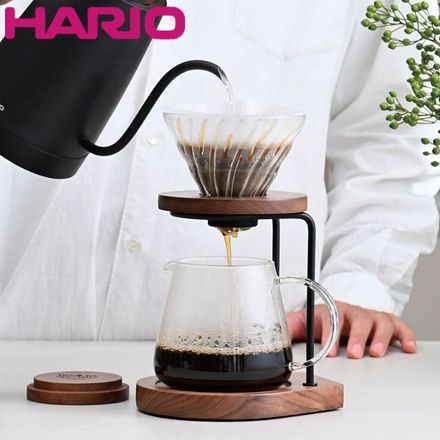 HARIO ハリオ ドリップスタンドセット ウォールナット WDS-1006-WN