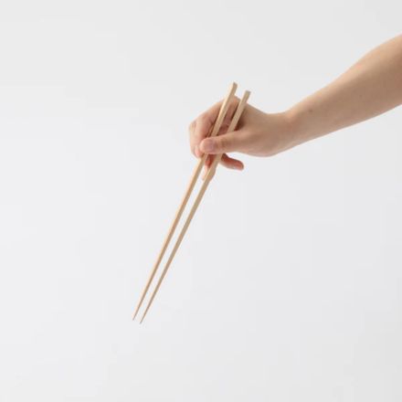 にちにち道具 竹の道具 菜ばしそろえ 無垢 33cm 2膳組 (角)