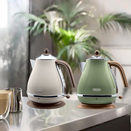 De'Longhi デロンギ アイコナ・ヴィンテージ コレクション 電気ケトル 1L ドルチェベージュ KBOV1200J-BG