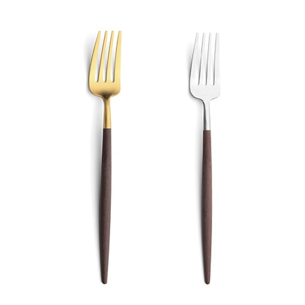 Cutipol クチポール GOA ゴア ブラウン デザートフォーク ゴールド GO.07 BGB_LCF 単品