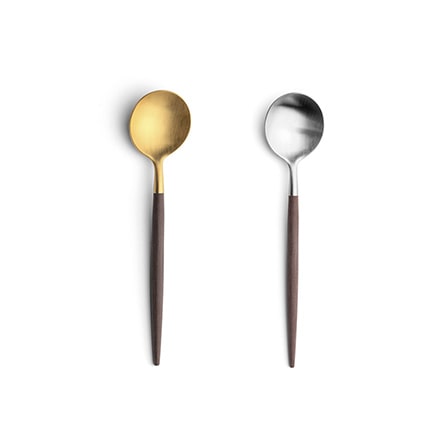 Cutipol クチポール GOA ゴア ブラウン ティースプーン シルバー GO.11 B_LCF 単品
