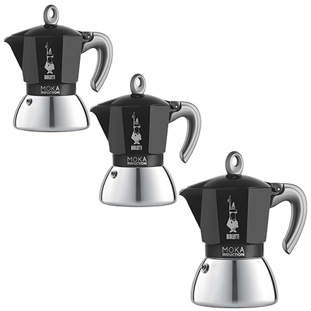 Bialetti ビアレッティ モカ インダクション 4カップ ブラック 0006934/NP