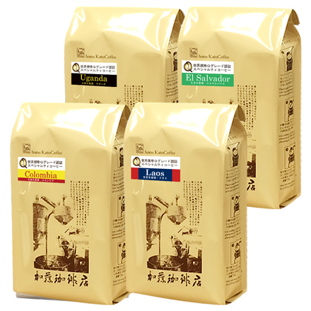 世界規格 Qグレード 珈琲福袋 お菓子付き (お菓子・Qエル・Qウガ・Qコロ・Qラオ 各500g) ＜挽き具合：豆のまま＞