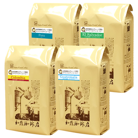 世界規格 Qグレード 珈琲福袋 お菓子付き (お菓子・Qエル・Qウガ・Qコロ・Qグァテ 各500g) ＜挽き具合：中挽き＞ 粉