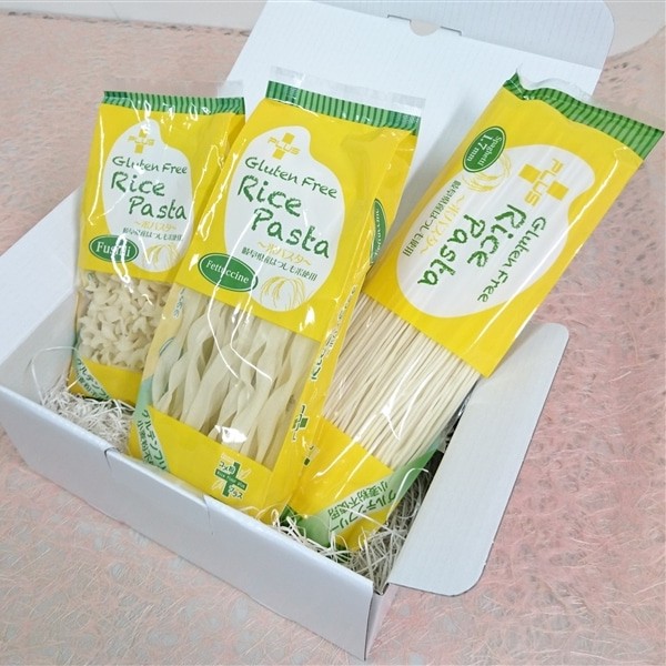 米粉パスタ３種お試しセット 岐阜県産 3種x各1袋 【グルテンフリー】