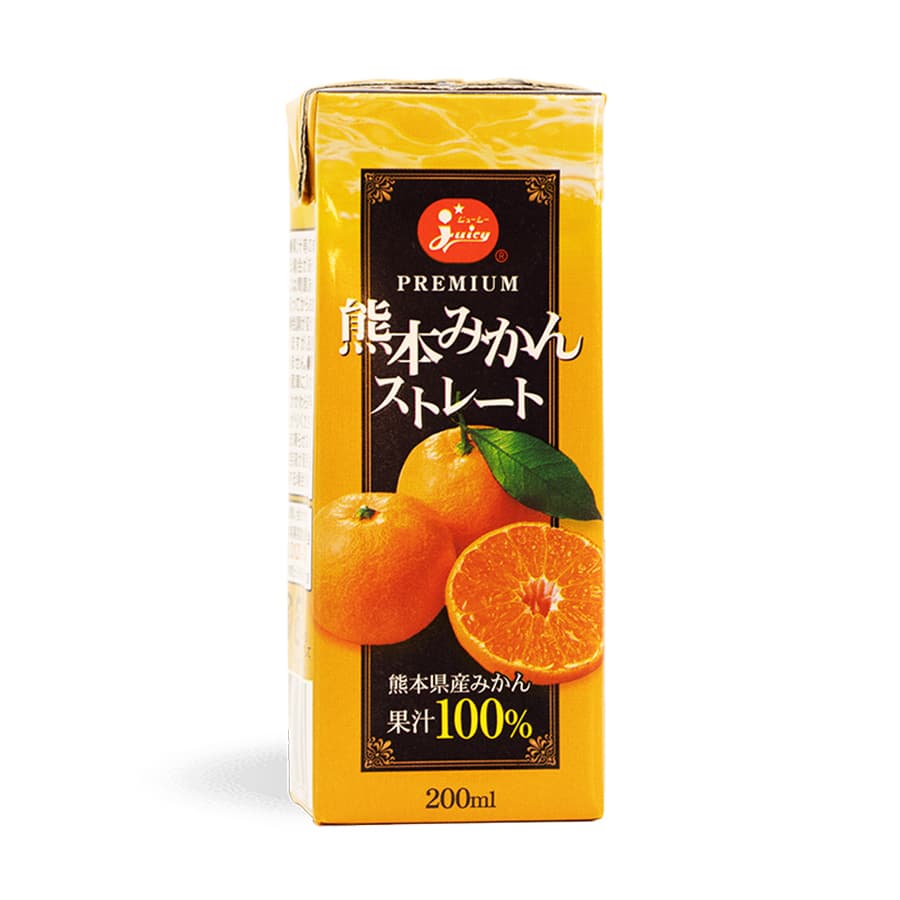 JA熊本果実連 ジューシープレミアム 熊本県産 みかん ストレートジュース 200ml×24