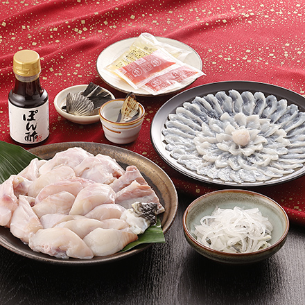 重箱入A トラフグ薄造り＆鍋セット 3～4人前