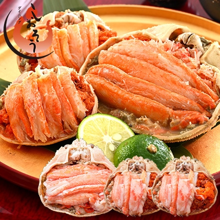 甲羅盛りセット ズワイガニ 中×1個 セイコガニ 小×2個