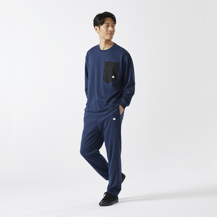 ロゴス LOGOS BY LIPNER リカバリープルオーバー+リカバリーパンツ XL ネイビー