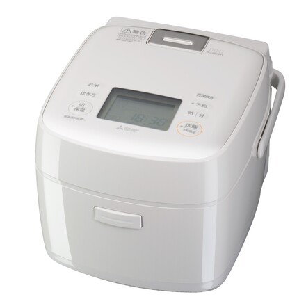 三菱電機 炭炊釜 ＩＨジャー炊飯器 備長炭 小釜 白亜麻(しろあま) NJ-SE06H-W
