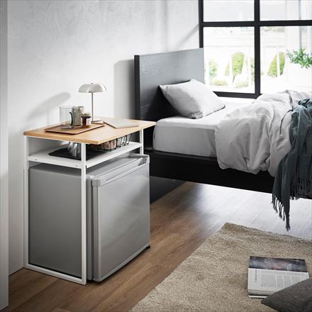 tower タワー 引き出し付き冷蔵庫上ラック 45L用 ホワイト 1487