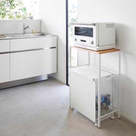 tower タワー 分別ゴミ箱上ラック ホワイト 1666